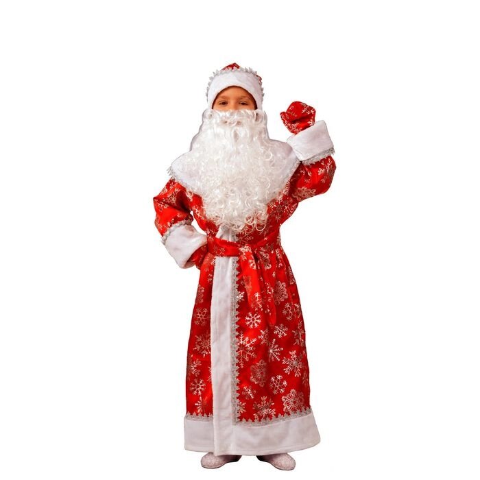 Детский карнавальный костюм «Дедушка Мороз», сатин, размер 30, рост 116 см от компании Интернет - магазин Flap - фото 1