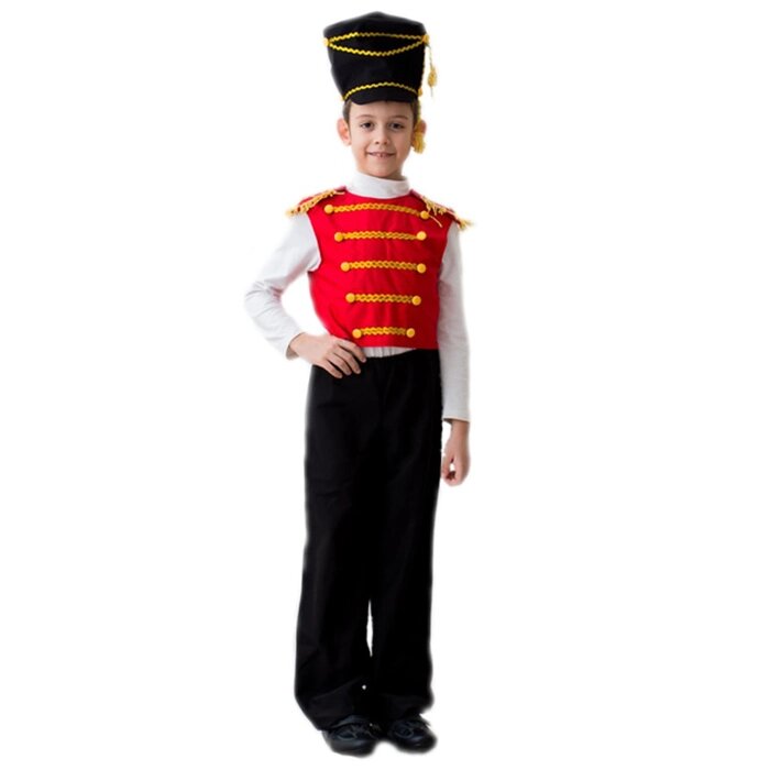 Детский карнавальный костюм "Гусар", люкс, 5-7 лет, рост 122-134 см от компании Интернет - магазин Flap - фото 1