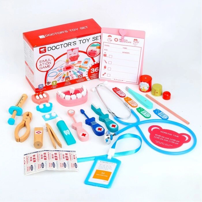 Детский набор доктора «Стоматолог» 33 предмета, 20,2  8  16 см от компании Интернет - магазин Flap - фото 1
