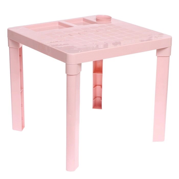Детский стол с подстаканником, цвет розовый от компании Интернет - магазин Flap - фото 1