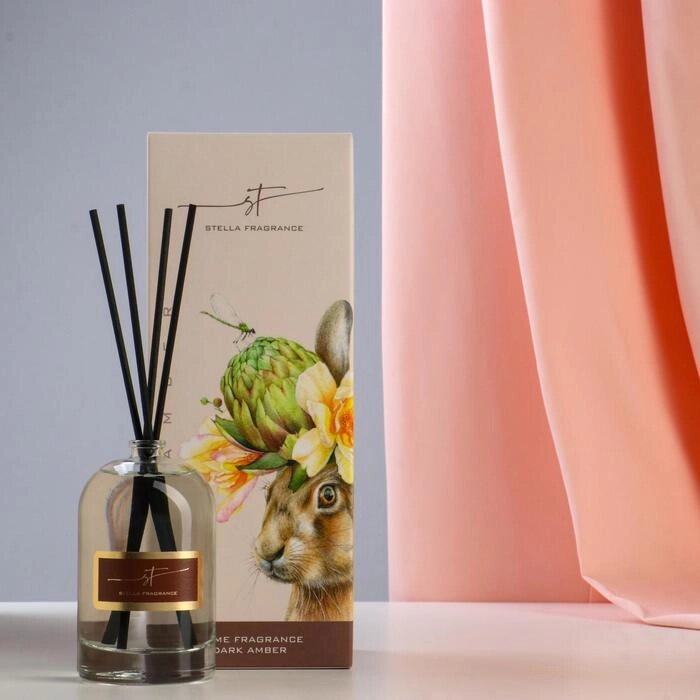 Диффузор ароматический Stella Fragrance "Dark Amber", 100 мл, тёмный янтарь от компании Интернет - магазин Flap - фото 1