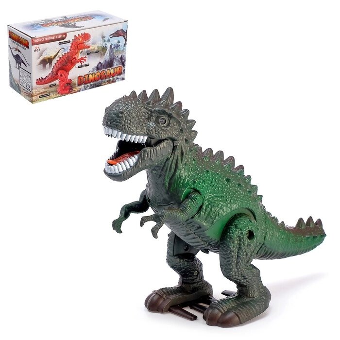 Динозавр «Рекс» работает от батареек, световые и звуковые эффекты, МИКС от компании Интернет - магазин Flap - фото 1