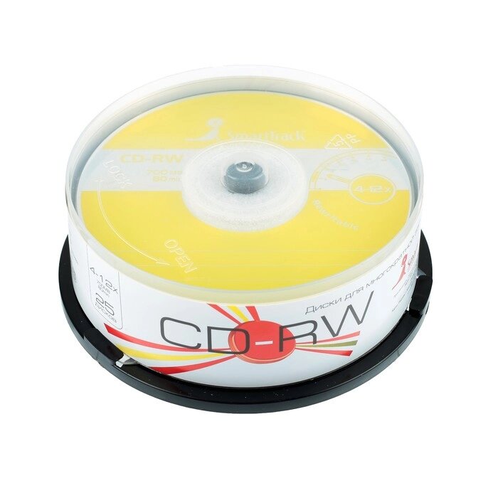 Диск CD-RW SmartTrack, 4-12x, 700 Мб, (бокс  25 шт.) от компании Интернет - магазин Flap - фото 1