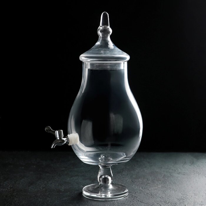 Диспенсер для напитков стеклянный «Фреш», 6 л, 2150 см от компании Интернет - магазин Flap - фото 1