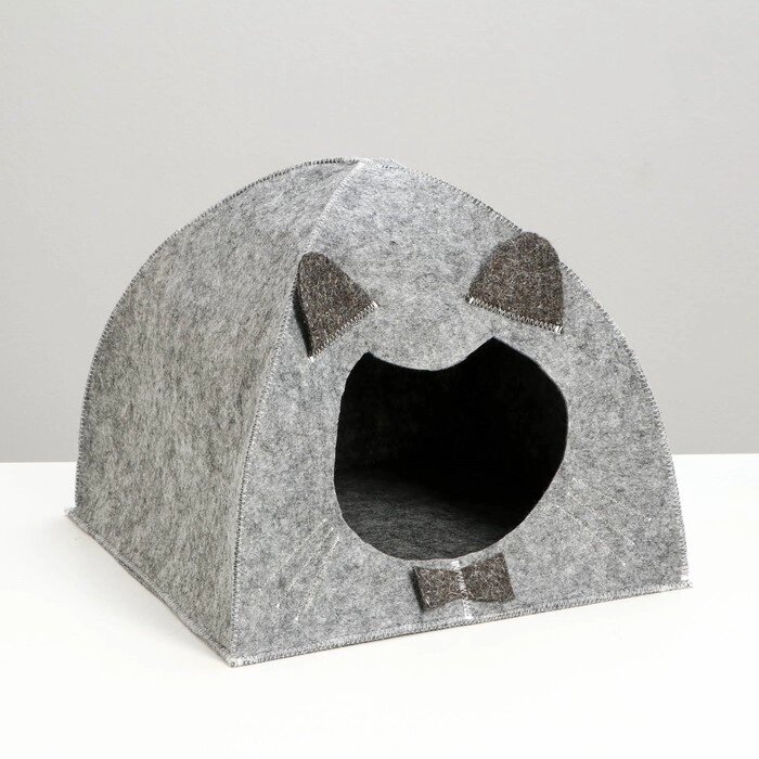 Домик для животных из войлока "Ушастый", 40 х 40 х 40 см от компании Интернет - магазин Flap - фото 1
