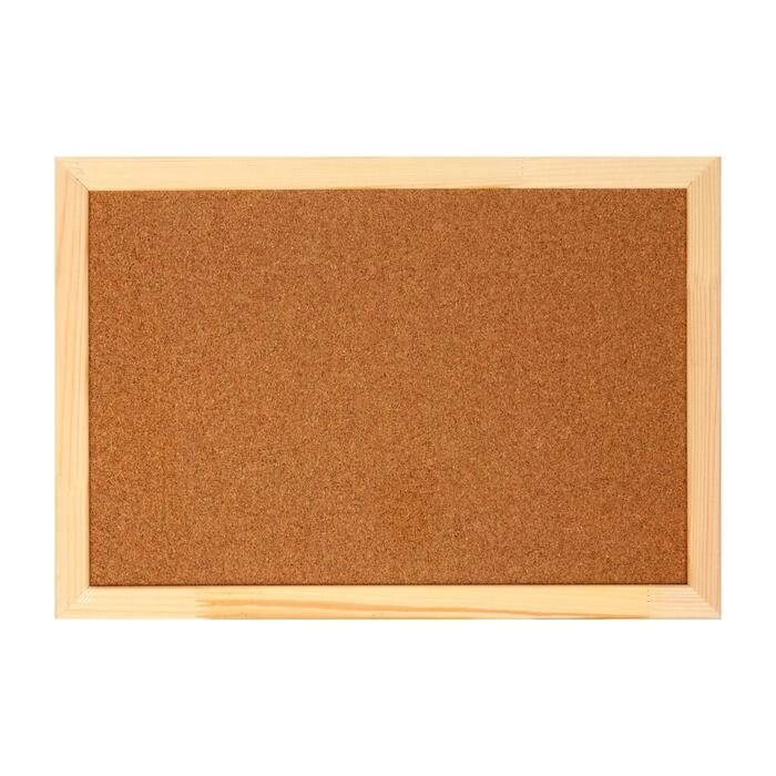 Доска пробковая А3, 30х45 см, Calligrata, в деревянной раме от компании Интернет - магазин Flap - фото 1