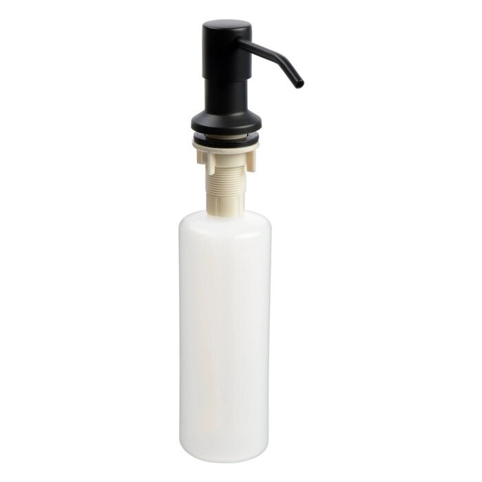 Дозатор для жидкого мыла Accoona A185F, 400 мл, врезной, черный/матовый от компании Интернет - магазин Flap - фото 1