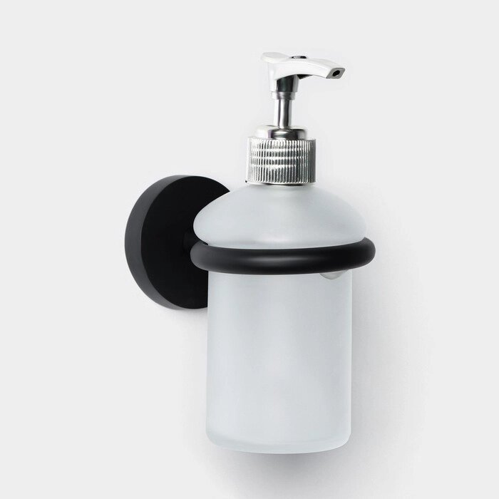 Дозатор для жидкого мыла Штольц Stölz Loft basic, цвет чёрный от компании Интернет - магазин Flap - фото 1