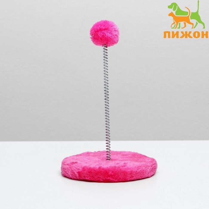 Дразнилка на пружине с шариком, 15 х 26 см, микс цветов от компании Интернет - магазин Flap - фото 1
