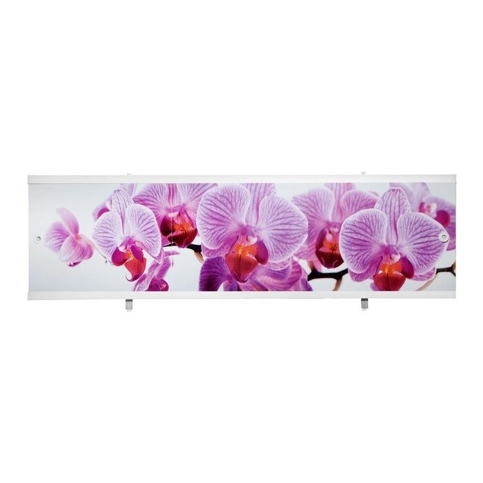 Экран для ванны "Ультра легкий АРТ" Дикая орхидея, 168 см от компании Интернет - магазин Flap - фото 1