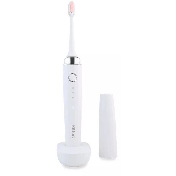 Электрическая зубная щётка КТ-2954, 3 режима, 3 насадки, белый от компании Интернет - магазин Flap - фото 1