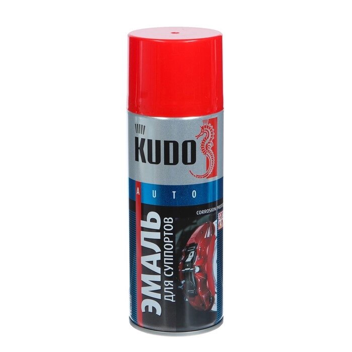 Эмаль для суппортов Kudo красная, аэрозоль, 520 мл    KU-5211 от компании Интернет - магазин Flap - фото 1