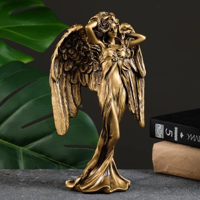 Фигура "Ангел" золото 7х13х22,5см от компании Интернет - магазин Flap - фото 1