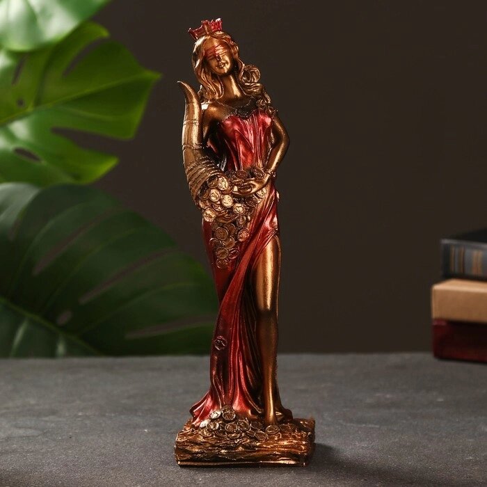 Фигура "Богиня Фортуна" золото, 29х10см от компании Интернет - магазин Flap - фото 1