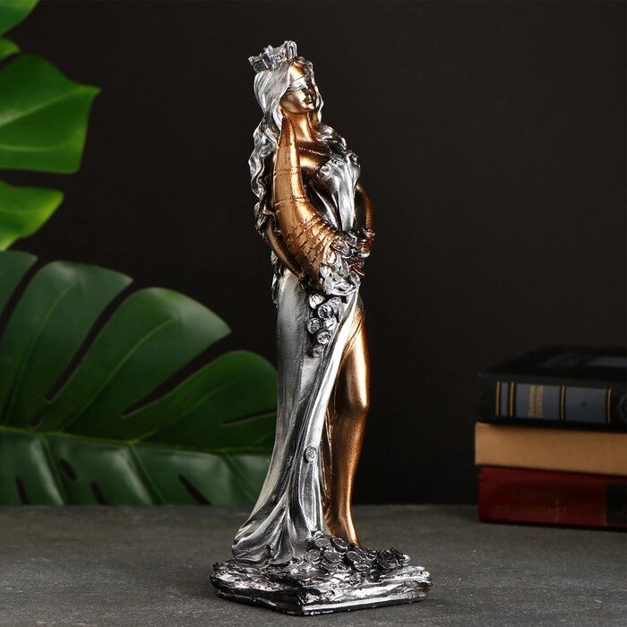 Фигура "Богиня Фортуна" золото с серебром, 29х10см от компании Интернет - магазин Flap - фото 1