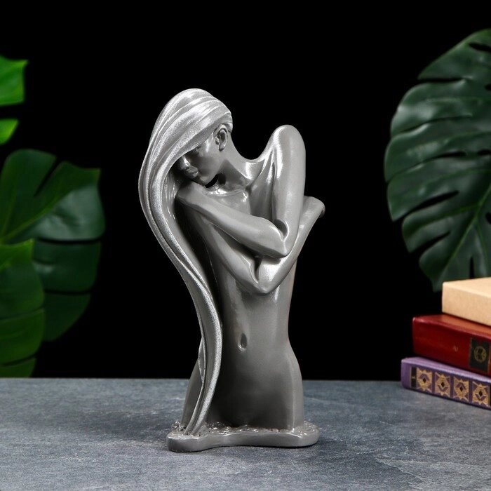 Фигура "Девушка загадка" серый камень, 28см от компании Интернет - магазин Flap - фото 1