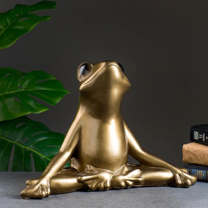 Фигура "Лягушка" бронза, 28см от компании Интернет - магазин Flap - фото 1