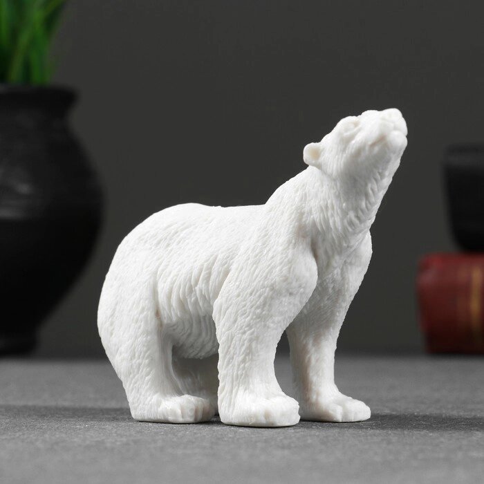Фигура "Медведь белый №1" 7,5х10,5см от компании Интернет - магазин Flap - фото 1