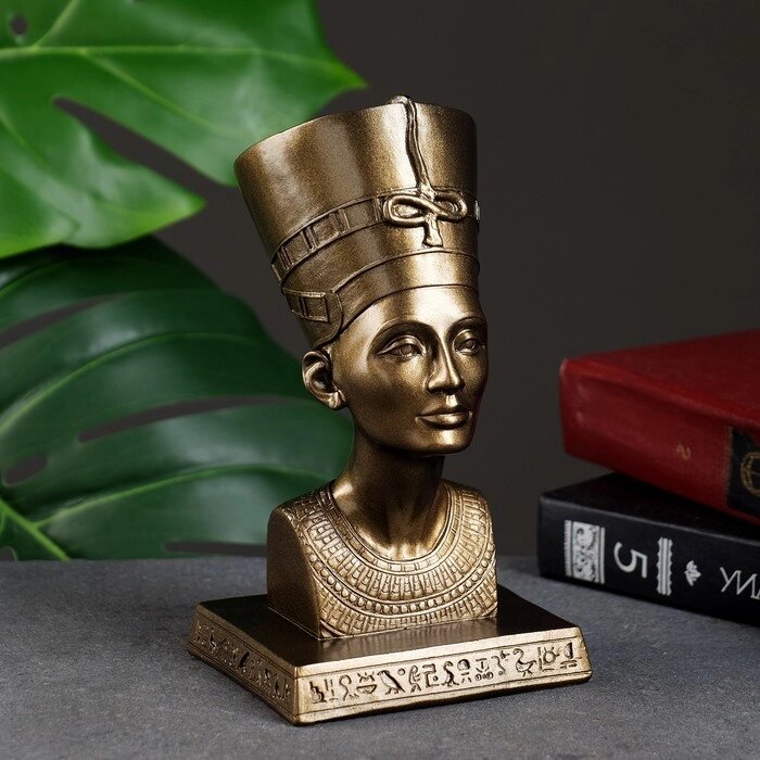 Фигура "Нефертити" бронза 10х17х9см от компании Интернет - магазин Flap - фото 1