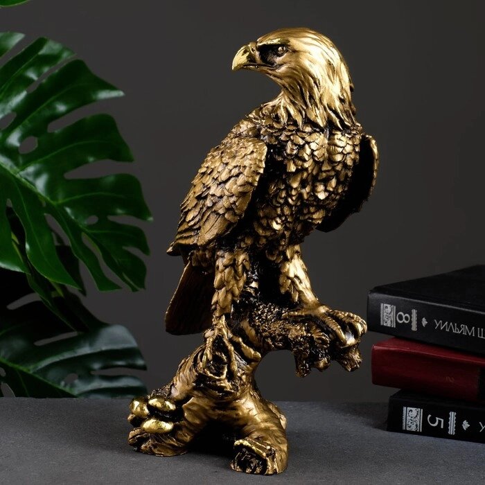 Фигура "Орел на коряге" золото, 32см от компании Интернет - магазин Flap - фото 1