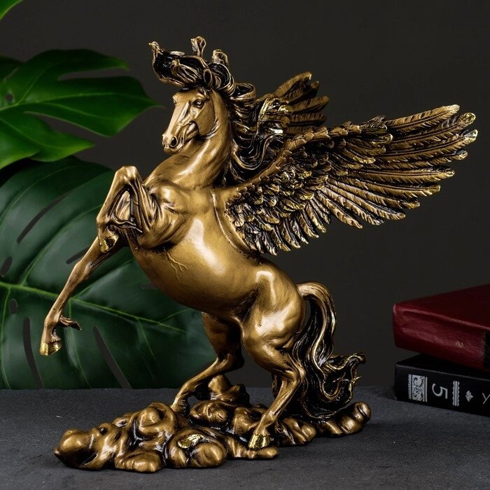 Фигура "Пегас" темное золото, 25х17х28см от компании Интернет - магазин Flap - фото 1