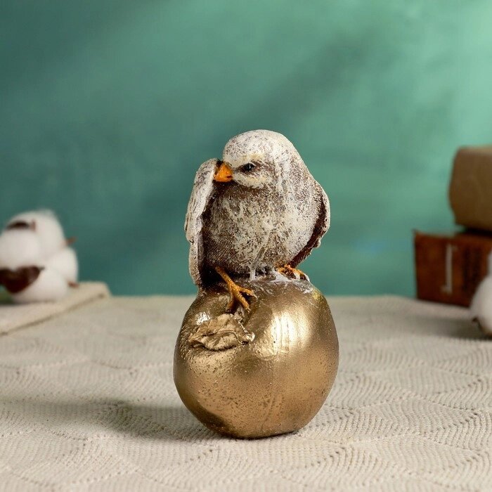 Фигура "Птичка на золотом яблоке" 8,5х12см от компании Интернет - магазин Flap - фото 1