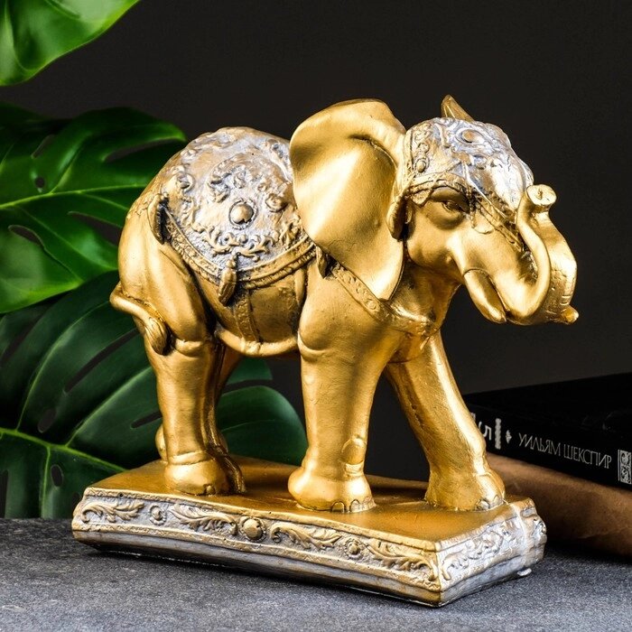 Фигура "Слон средний" бронза/серебро 31х12х27см от компании Интернет - магазин Flap - фото 1