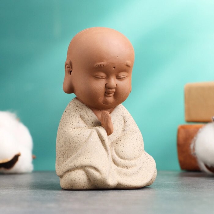 Фигурка "Будда", 7х5 см, серая от компании Интернет - магазин Flap - фото 1
