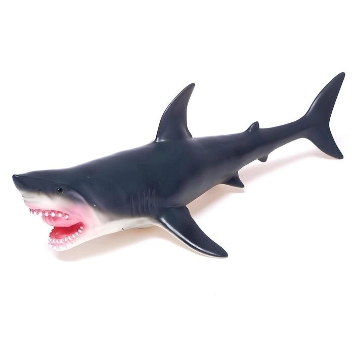 Фигурка животного «Серая акула», длина 41 см от компании Интернет - магазин Flap - фото 1