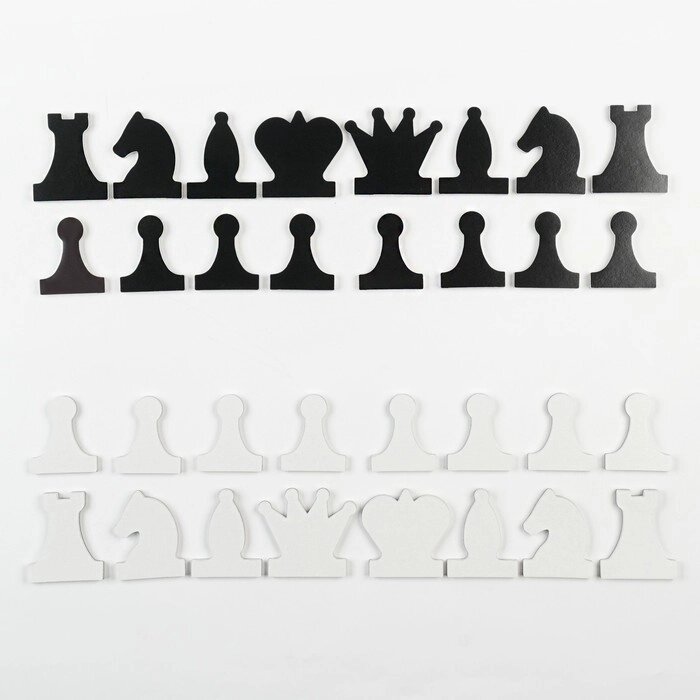 Фигуры для демонстрационных шахмат, король h=6.3 см, пешка h=5.5 см от компании Интернет - магазин Flap - фото 1