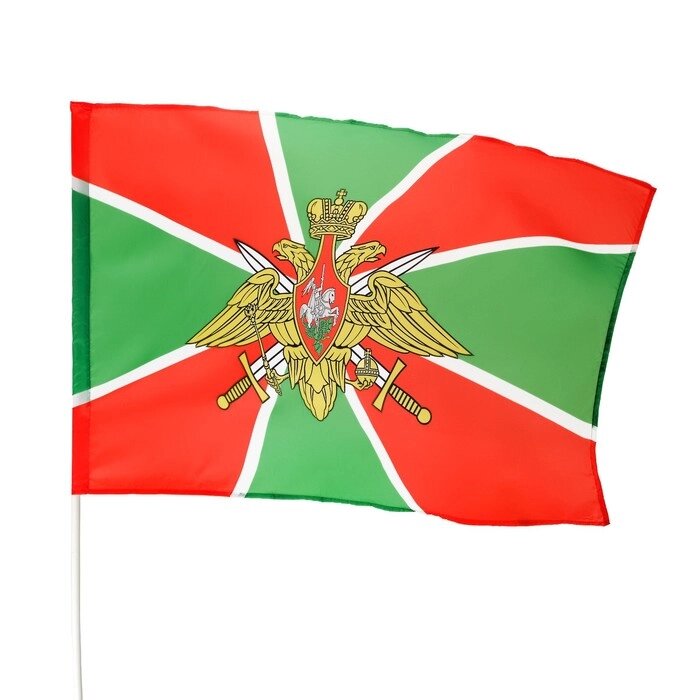 Флаг Пограничные войска, 90 х 135 см, полиэфирный шелк, без древка от компании Интернет - магазин Flap - фото 1