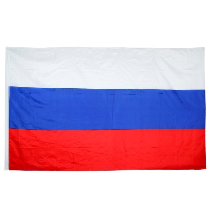 Флаг России, 150 х 250 см, карман для древка 3 см, полиэфирный шёлк от компании Интернет - магазин Flap - фото 1
