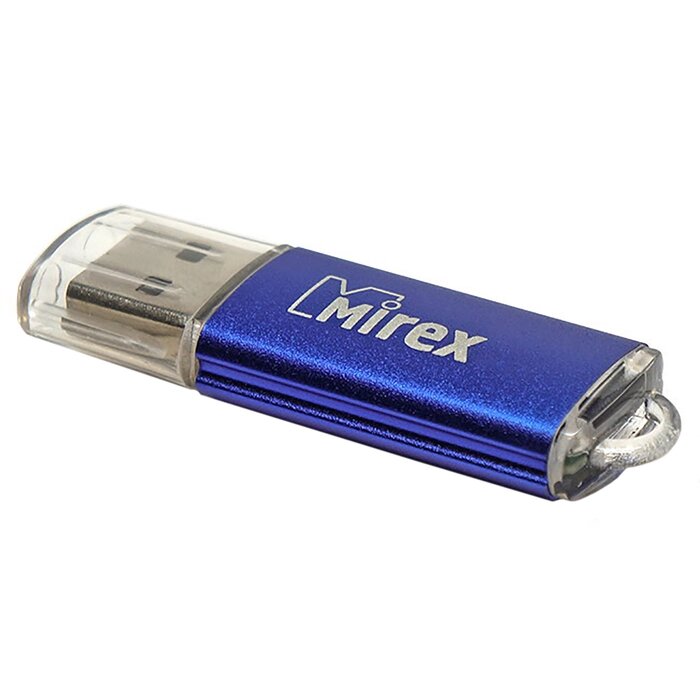 Флешка Mirex UNIT AQUA, 32 Гб, USB2.0, чт до 25 Мб/с, зап до 15 Мб/с, синяя от компании Интернет - магазин Flap - фото 1
