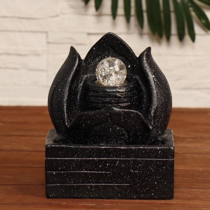 Фонтан "Каменный цветок" 15х15х20 см (с подсветкой) от компании Интернет - магазин Flap - фото 1