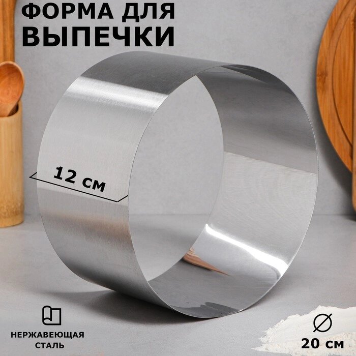 Форма для выпечки и выкладки "Круг", H-12, D-20 см от компании Интернет - магазин Flap - фото 1
