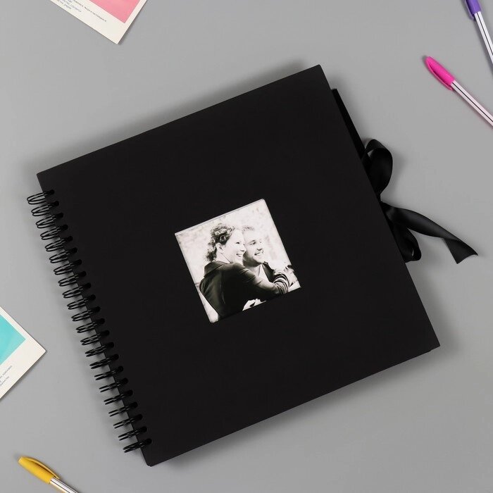 Фотоальбом  30 черных листов "Воспоминания" черный 31х32,5х3 см от компании Интернет - магазин Flap - фото 1