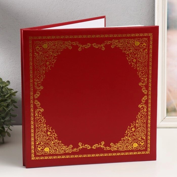 Фотоальбом магнитный 20 листов "Гармония" красный 32,5х2,5х33,5 см от компании Интернет - магазин Flap - фото 1
