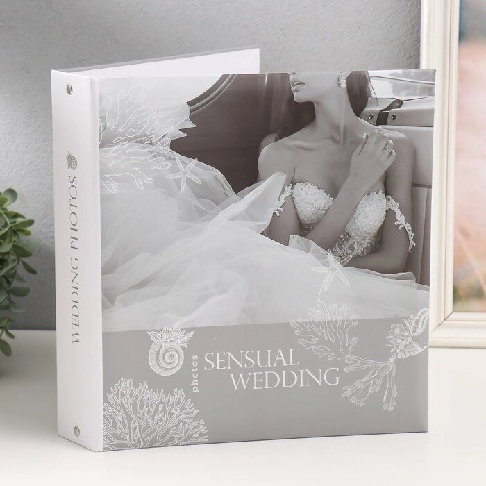 Фотоальбом на 50 магнитных листов 23х28 см, на кольцах "sensual wedding 1" от компании Интернет - магазин Flap - фото 1