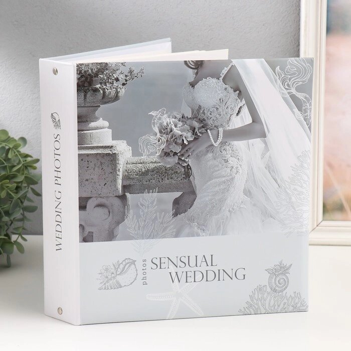 Фотоальбом на 50 магнитных листов 23х28 см, на кольцах "sensual wedding 2" от компании Интернет - магазин Flap - фото 1