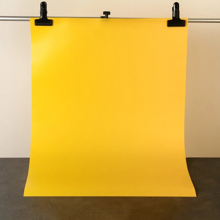 Фотофон для предметной съёмки "Жёлтый" ПВХ, 100 х 70 см от компании Интернет - магазин Flap - фото 1
