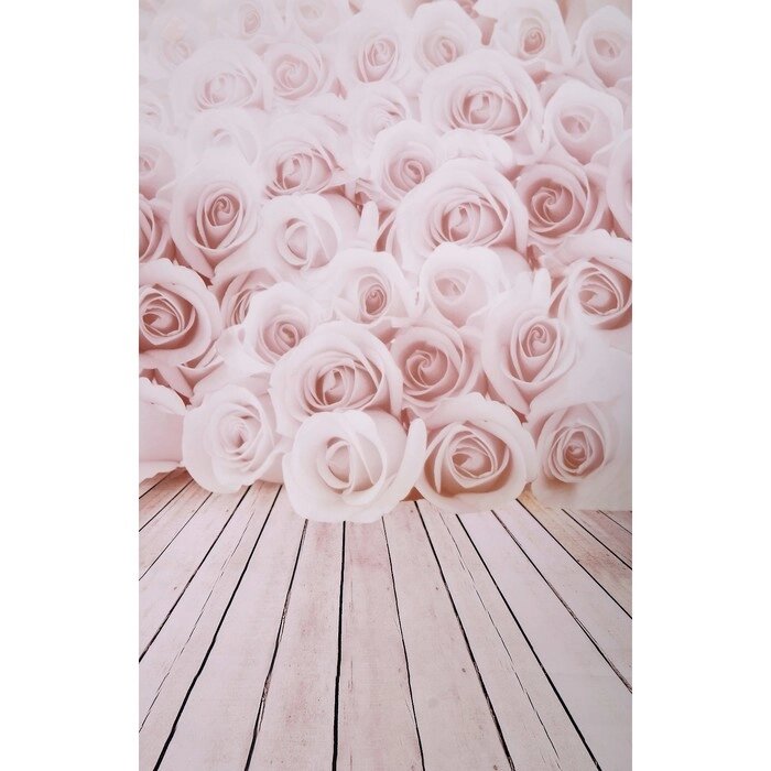 Фотофон винил "Розы" стена+пол 80х125 см от компании Интернет - магазин Flap - фото 1