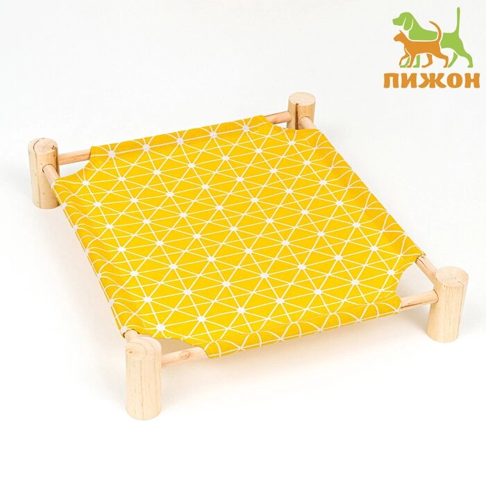 Гамак-кровать для животных "Уютный", 47 х 42 х 10 см, жёлтый от компании Интернет - магазин Flap - фото 1