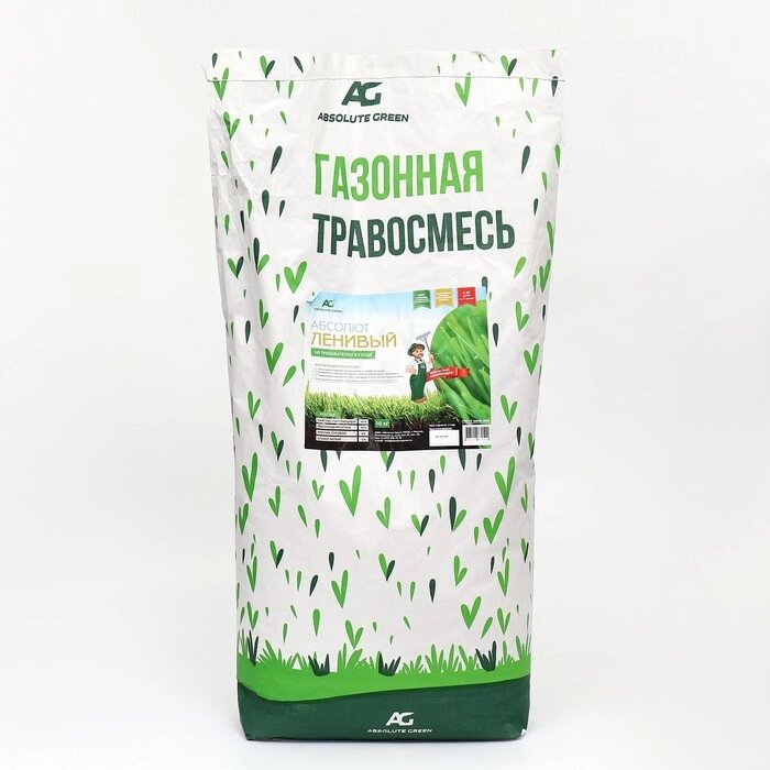 Газонная травосмесь "Абсолют", "Ленивый", 10 кг от компании Интернет - магазин Flap - фото 1