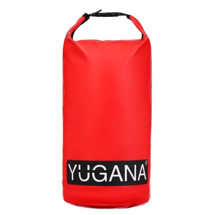 Гермомешок YUGANA, ПВХ, водонепроницаемый 15 литров, один ремень, красный от компании Интернет - магазин Flap - фото 1