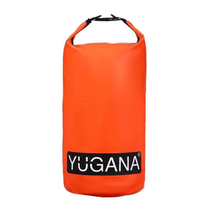 Гермомешок YUGANA, ПВХ, водонепроницаемый 30 литров, два ремня, оранжевый от компании Интернет - магазин Flap - фото 1