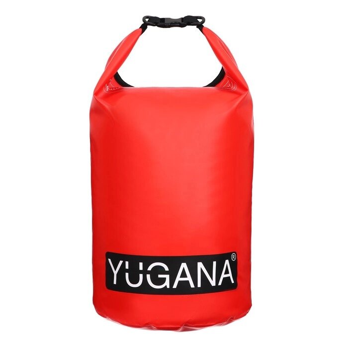 Гермомешок YUGANA, ПВХ, водонепроницаемый 40 литров, два ремня, красный от компании Интернет - магазин Flap - фото 1