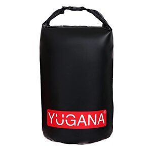 Гермомешок YUGANA, ПВХ, водонепроницаемый 40 литров, один ремень, черный