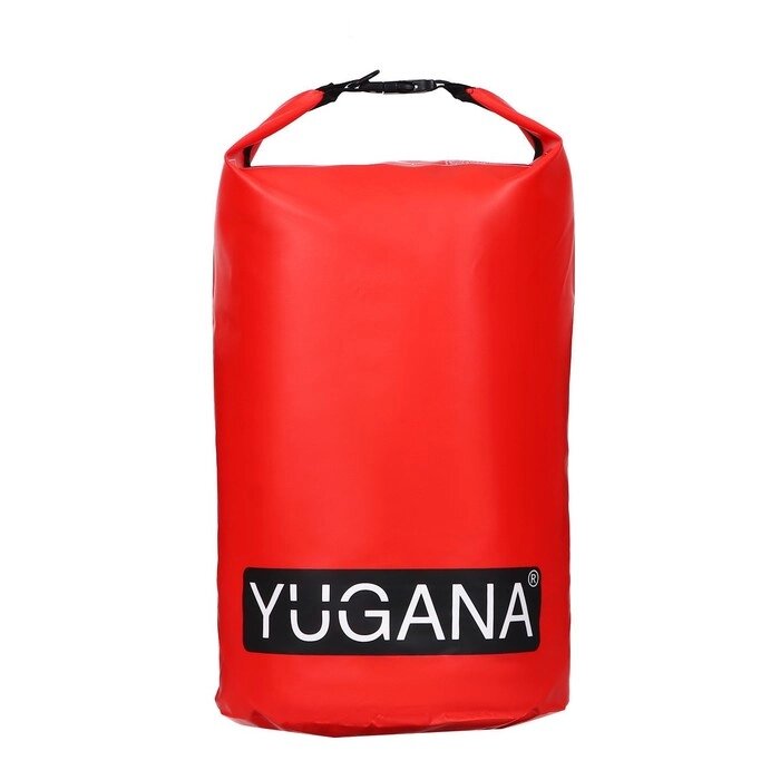 Гермомешок YUGANA, ПВХ, водонепроницаемый 40 литров, один ремень, красный от компании Интернет - магазин Flap - фото 1