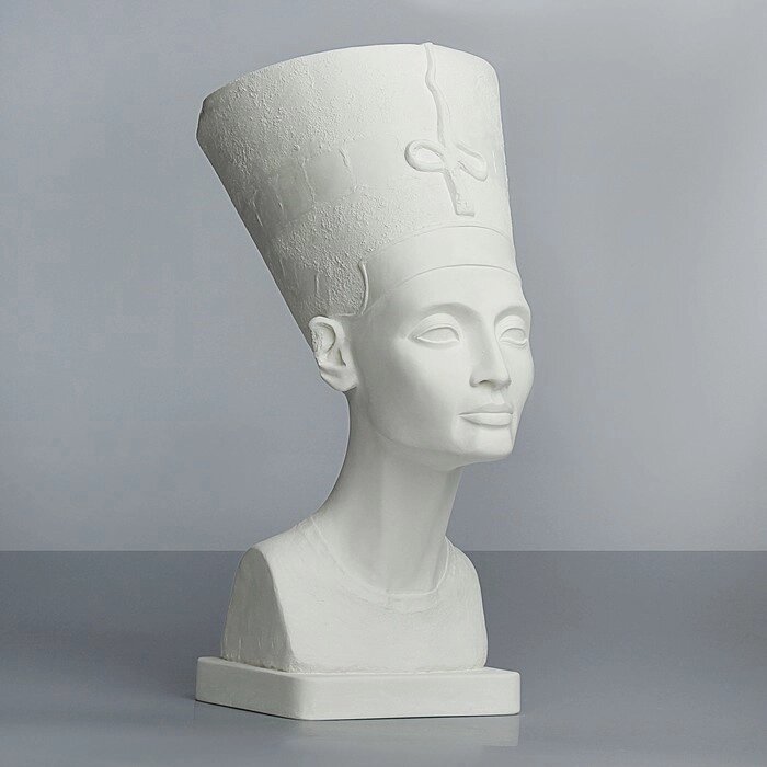 Гипсовая фигура Бюст Нефертити в тиаре, 24 х 37 х 51 см от компании Интернет - магазин Flap - фото 1