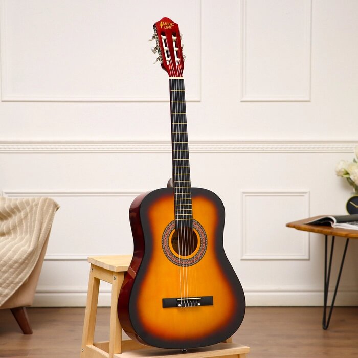 Гитара классическая Music Life GQD-H38Y, санберст, 97 см от компании Интернет - магазин Flap - фото 1